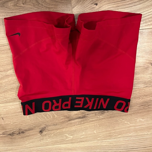 Nike Pants - Nike pros red